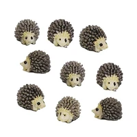10 pieces miniature hedgehog decorative female model figurines miniature original garden planters craft bonsai