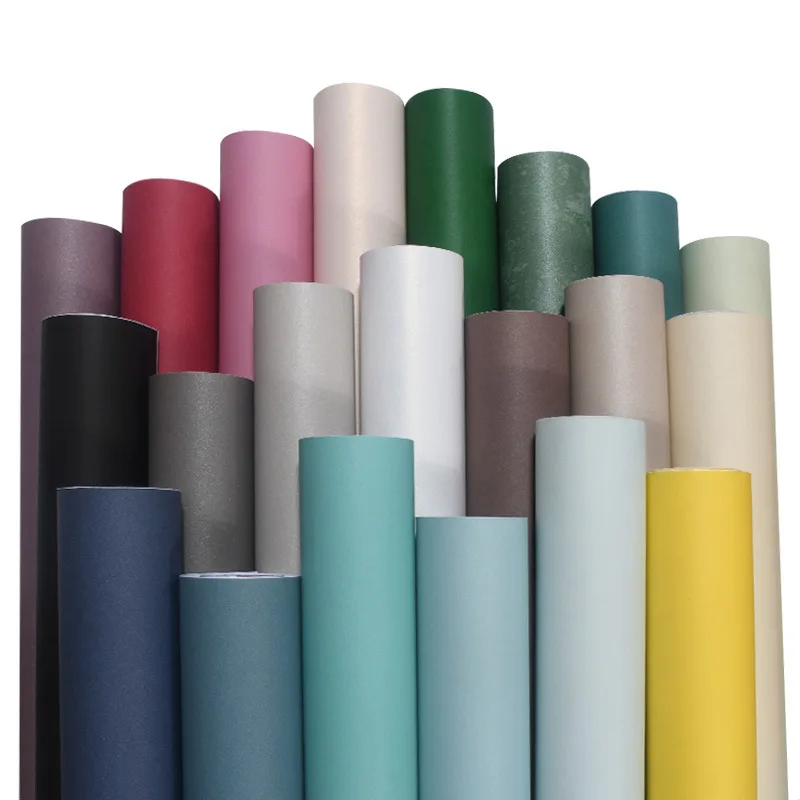 Самоклеющиеся обои спальня гостиная офисные сплошной цвет нетканые