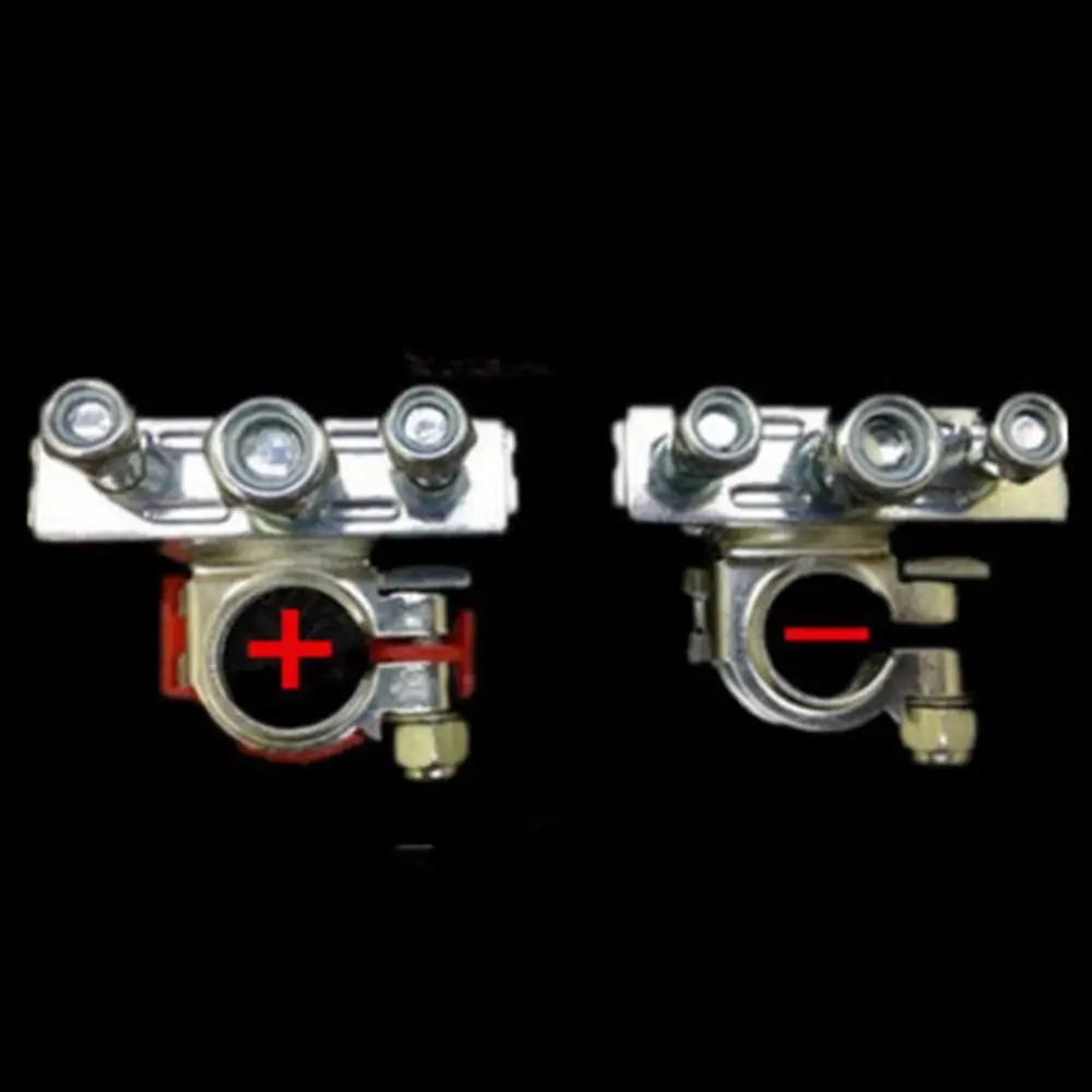 

2Pcs Positive Negative Car Truck Van Vehicle Battery Terminals Connectors Clamps