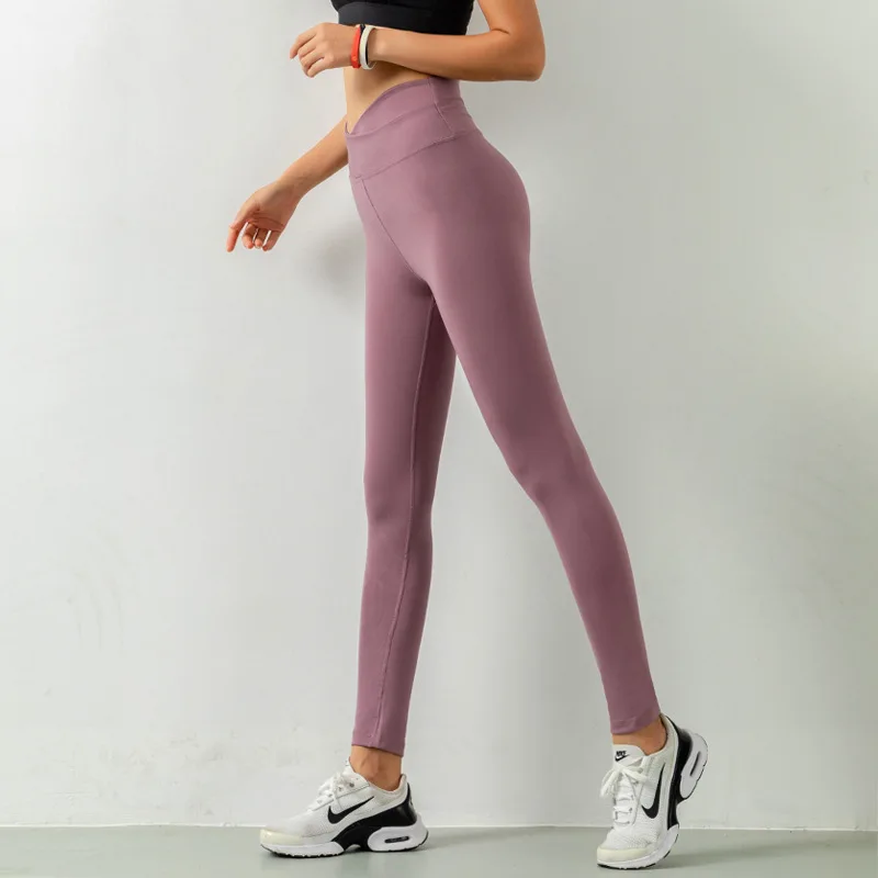 3 Colors Fitness Leggings Women's High Waist High Stretch Sexy Peach Buttocks Tight Pants Quick Dry Running Training Yoga Pants