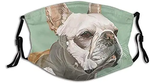 

Маска-бабочки Bulldog Ignatius, моющаяся маска-Балаклава для лица, многоразовый Пылезащитный фильтр