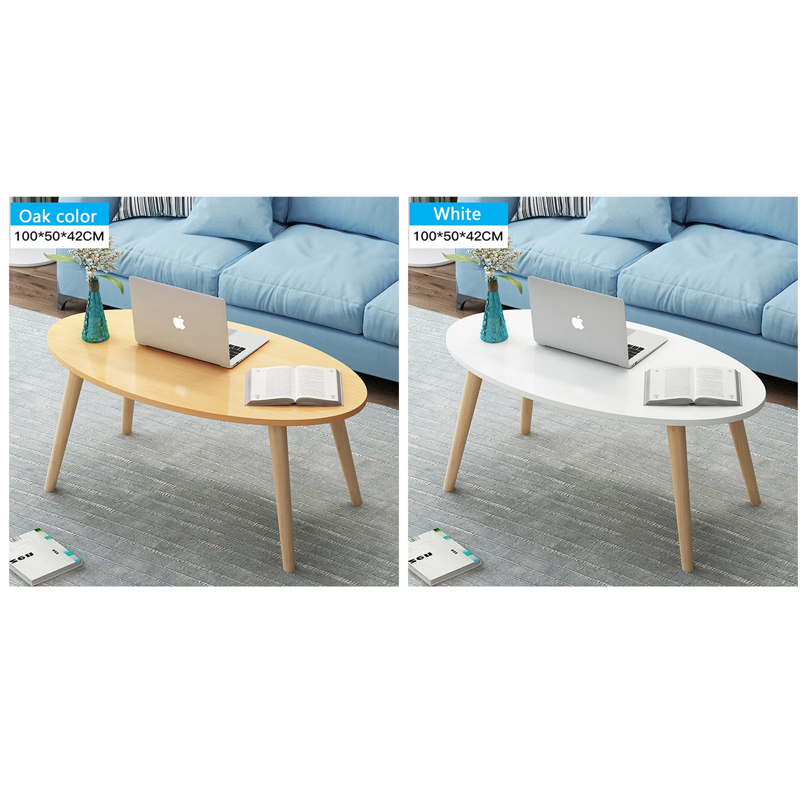 Ru доставка! Желтый/белый домашний овальный стол журнальный столик чайный для