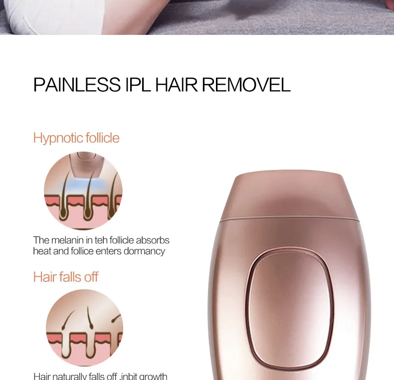 

600000 Flash IPL Epilator Body Laser Hair Removal Painless