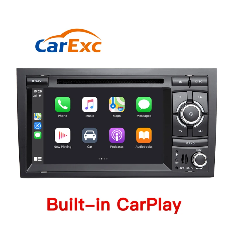 Android 9 0 Авторадио встроенный CarPlay GPS-навигатор совместимый с Audi A4 B6 B7 S4 RS4 2002-2008 SEAT Exeo
