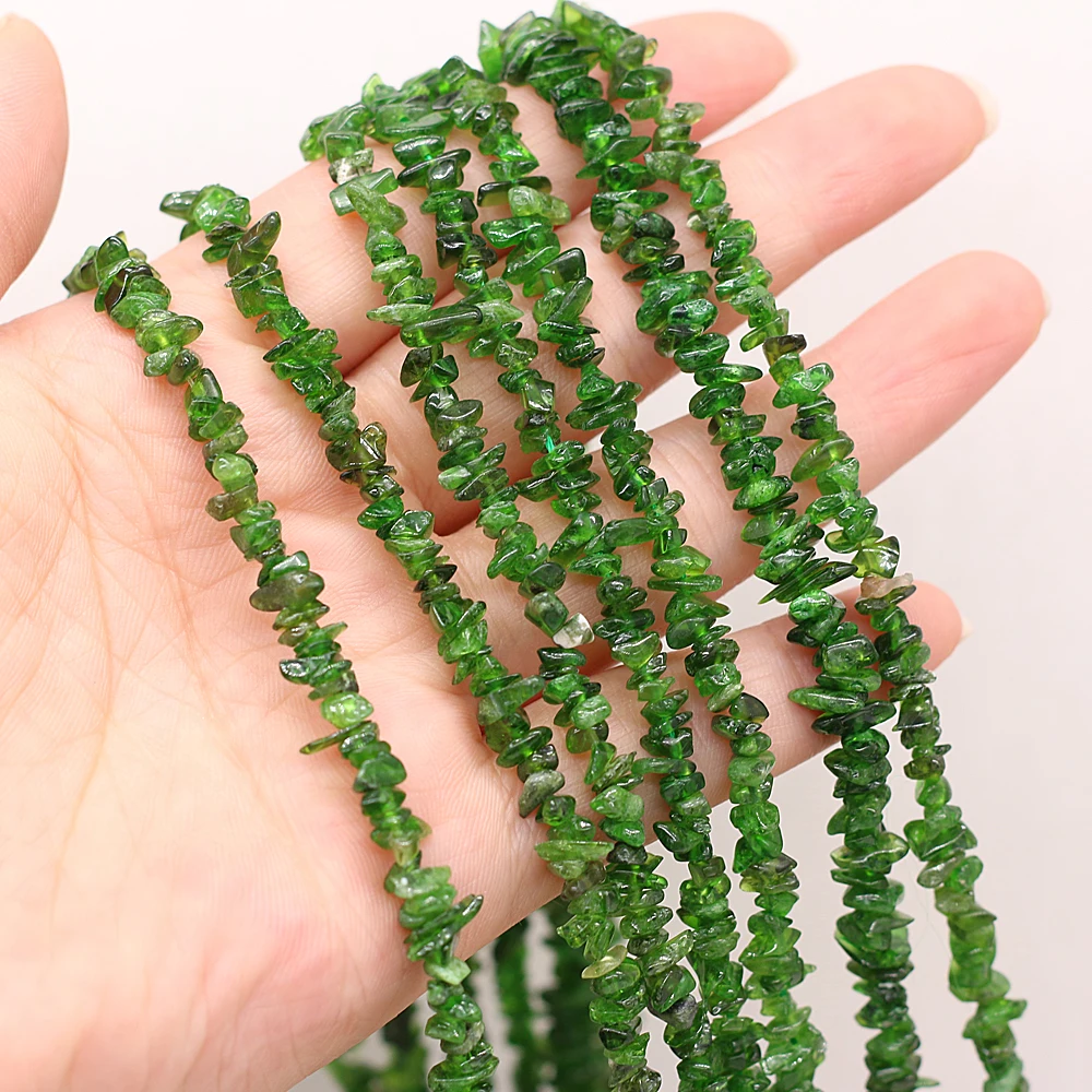 

New 2021 Irregular Gravel Stone Beads Natural Agates Stone Loose Beads for Making Jewelry Necklace Size 3x5-4x6mm Length 40cm