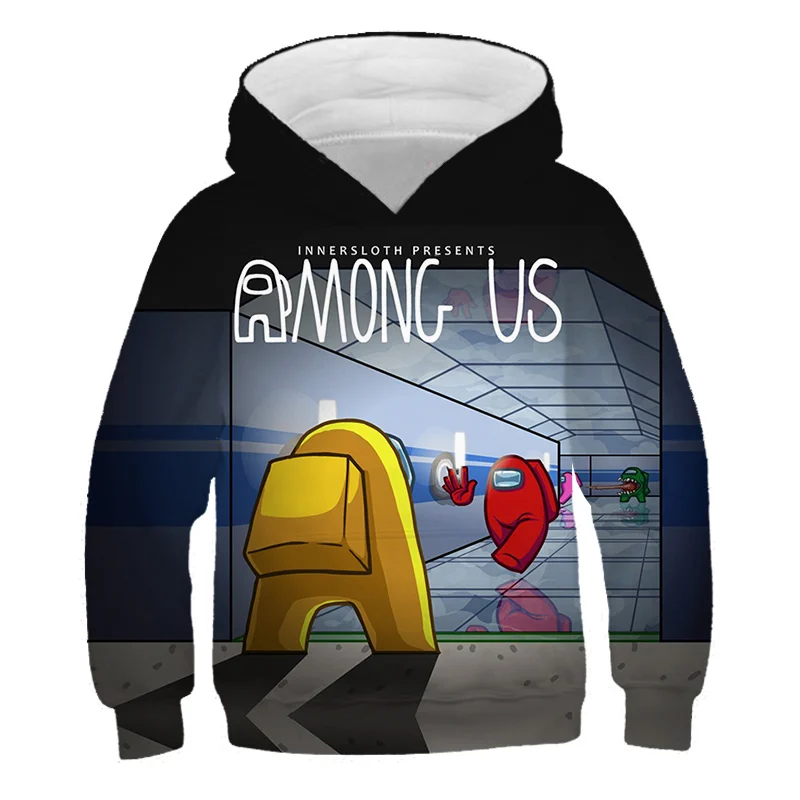 

Among Us Hoodie Boy Impostor Graphic Anime Streetwear Cartoon Sweatshirt Harajuku Cotton Printed Long Sleeves Girl Clothes