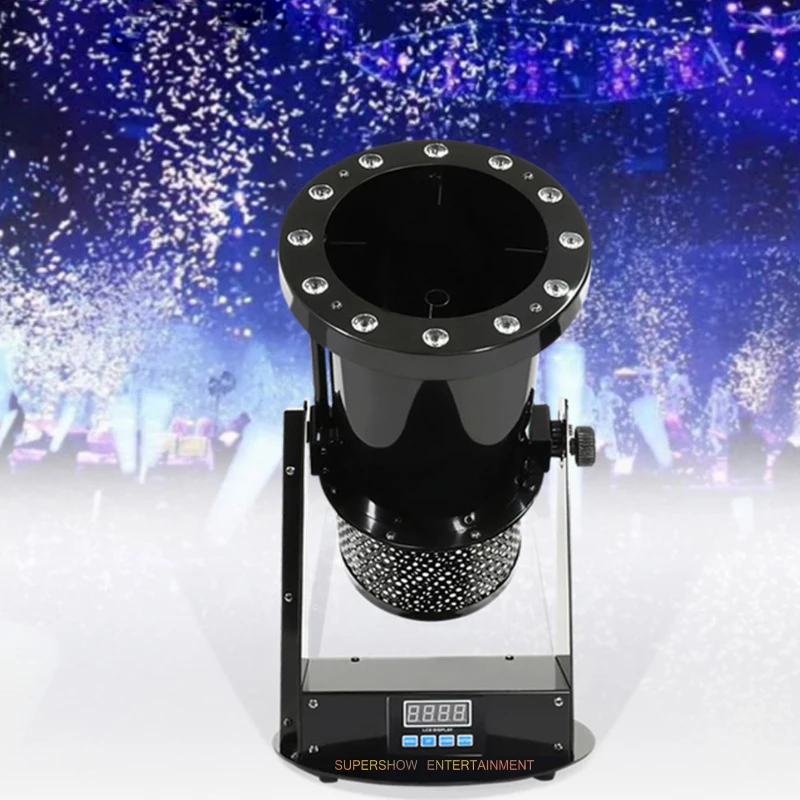 1200 Вт Светодиодная машина для конфетти RGB светодиодная лампа пушка из цветной