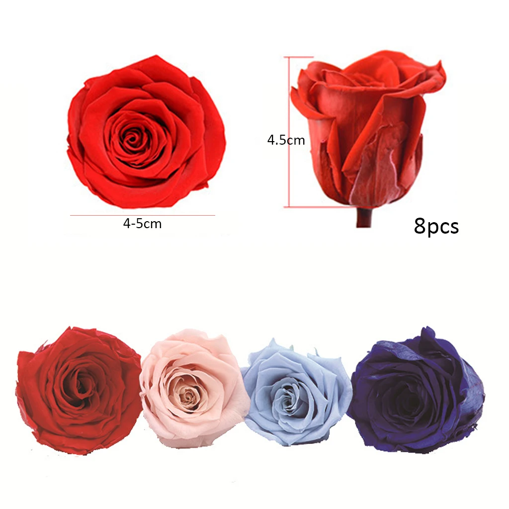 Натуральные консервированные цветы бессмертная Роза подарок на день Святого