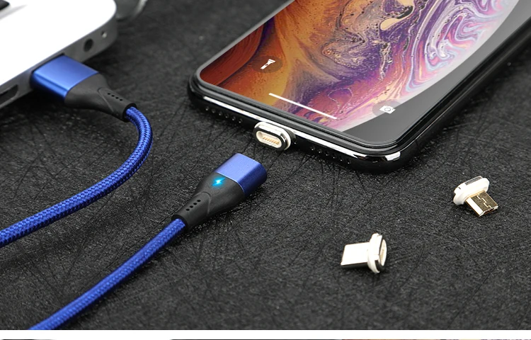NOHON Магнитный кабель Micro usb type C Магнитный USB кабель передачи данных для быстрой зарядки для iPhone XS MAS X XR 8 7 6 6S магнит зарядное устройство для телефона