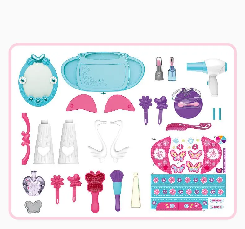 26PCS 69.5cm игрушки для девочек детская косметика Музыки и Свет девочек|Салон