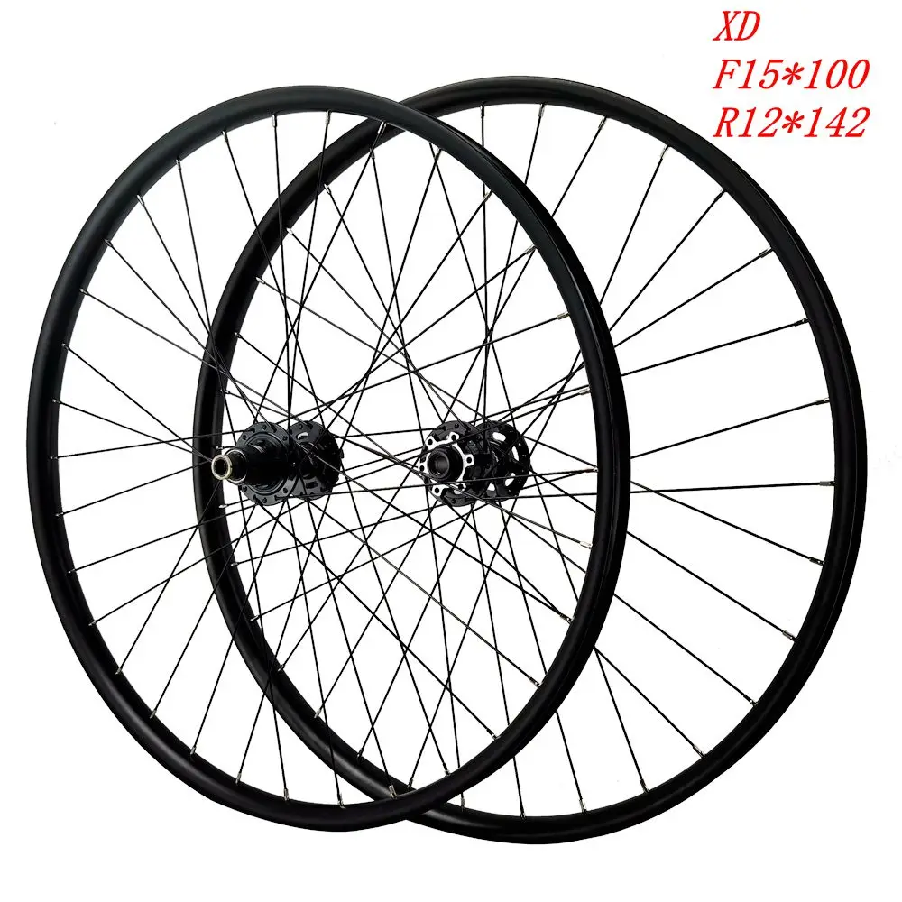 

bicycle wheel MTB Mountain Bike Disc Brake Wheelset Six Hole 27.5IN29er HG/XD/XDR 12speed 32mm Wide rim thru axle100 110 142 148