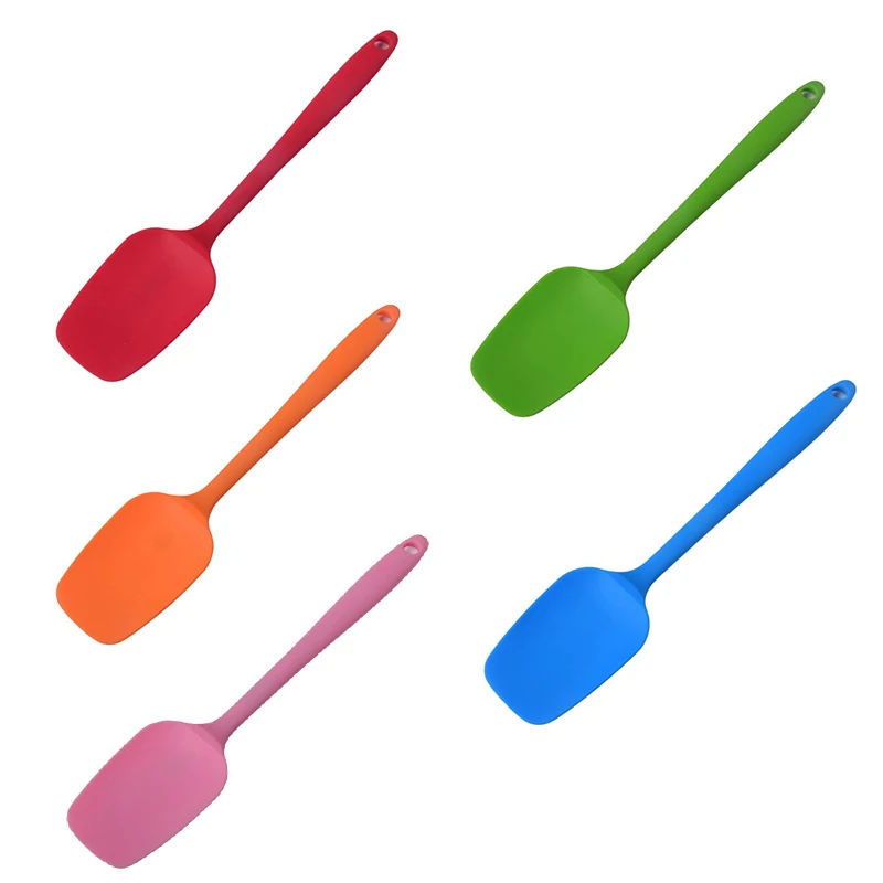 

2pcs Kitchen Silicone Cream Butter Cake Spatula Mixing Batter Scraper Brush Butter Mixer Cake Brushes Baking Tool Kitchenware