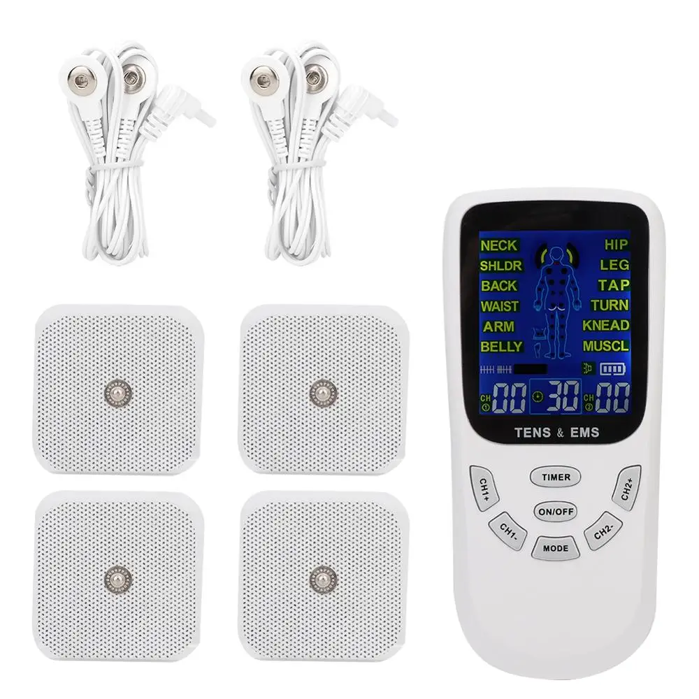 

TENS EMS Low Frequency Pulses Massager Relieves Muscle Pain Fatigue Body Massage Shaping Bodys Digital Physiotherapy Instrument