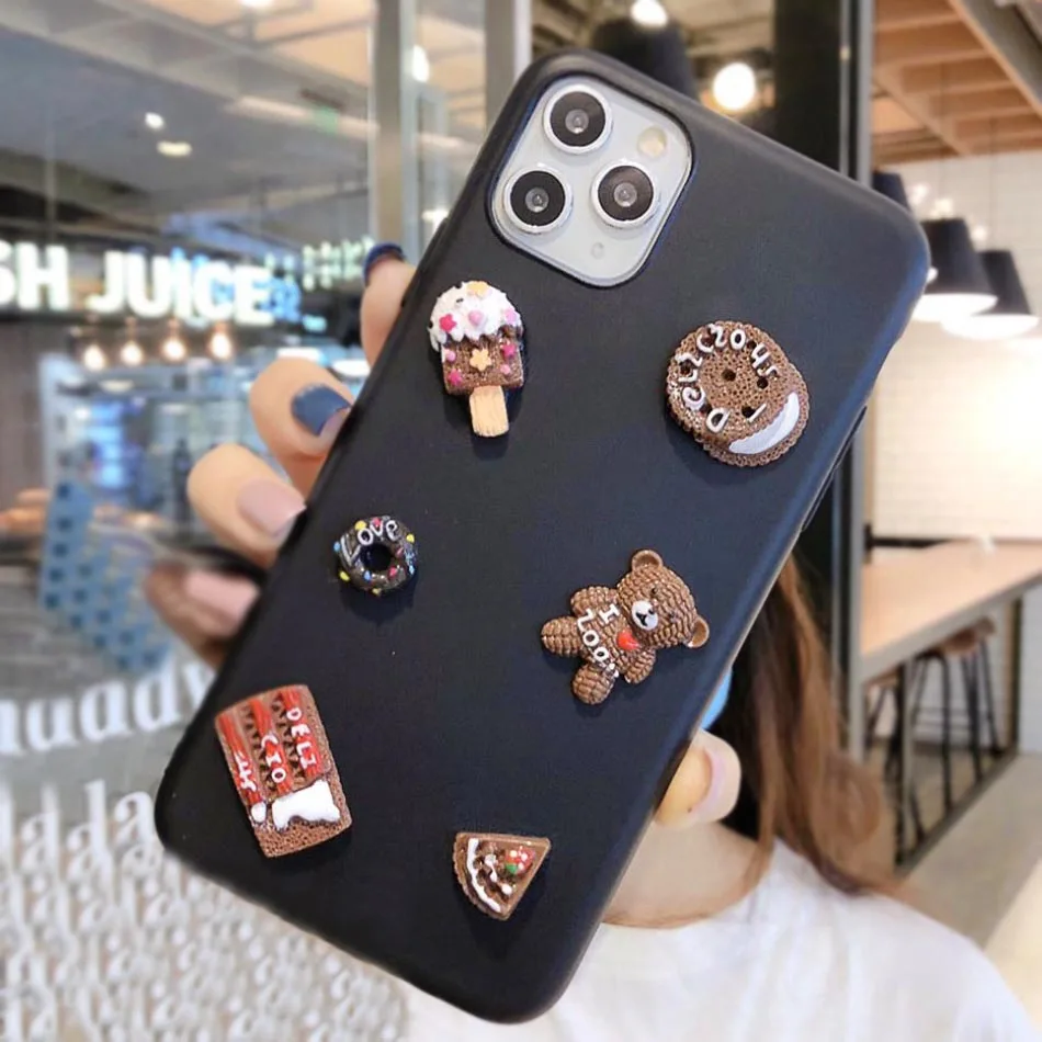 Чехол для Redmi Note 8 Pro 7A K20 4X 9t 6A 4A 5A милый мультяшный Мишка сделай сам карамельный