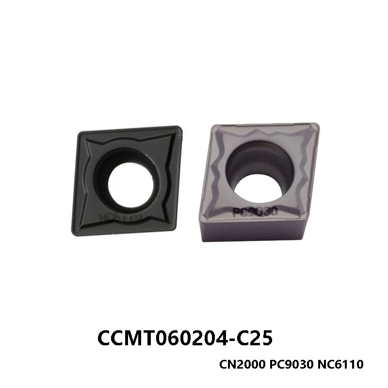 

Original CCMT CCMT060204 CCMT09T304 CCMT120404 C25 CN2000 PC9030 NC6110 Turning Tool for Steel & Stainless Carbide Inserts