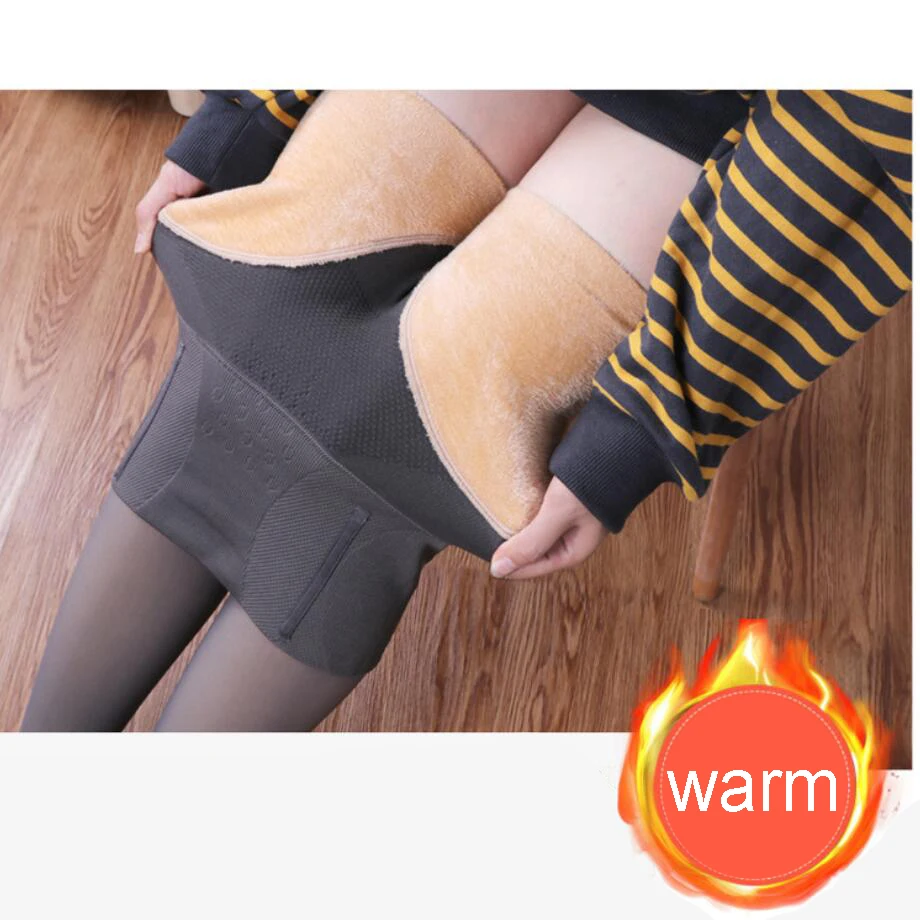 Лидер продаж 280 г зимние плотные бархатные облегающие теплые колготки для