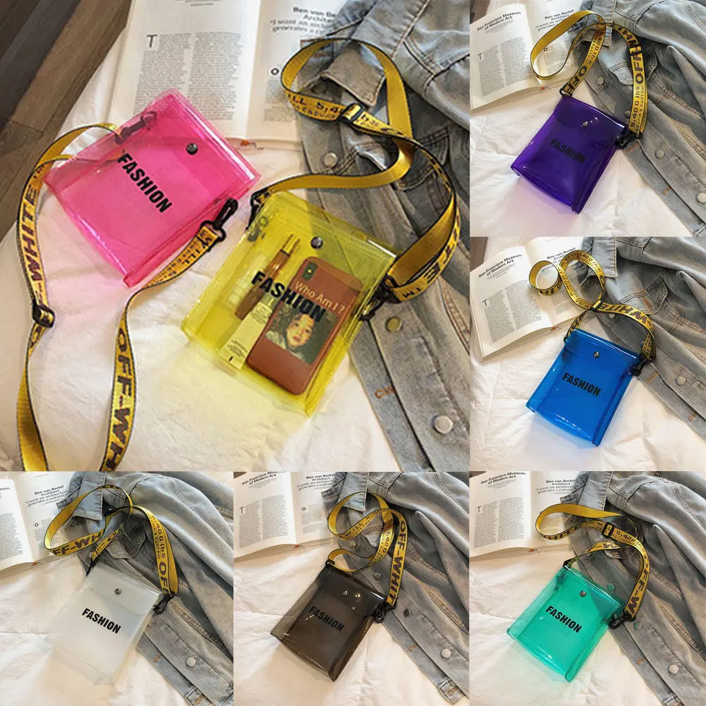 2020 женская прозрачная сумка из ПВХ железная сумочка на плечо с надписью