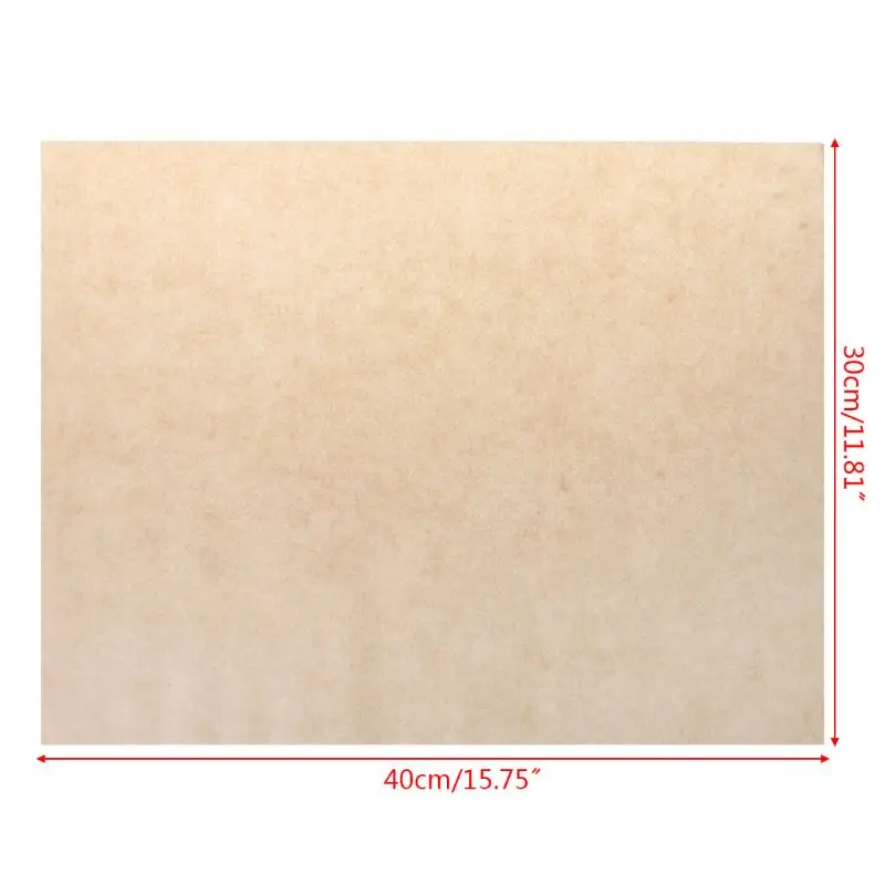 

100pcs Unbleached Parchment Paper Sheets For Baking Non-Stick Kitchen Tool 12x16in 72XF
