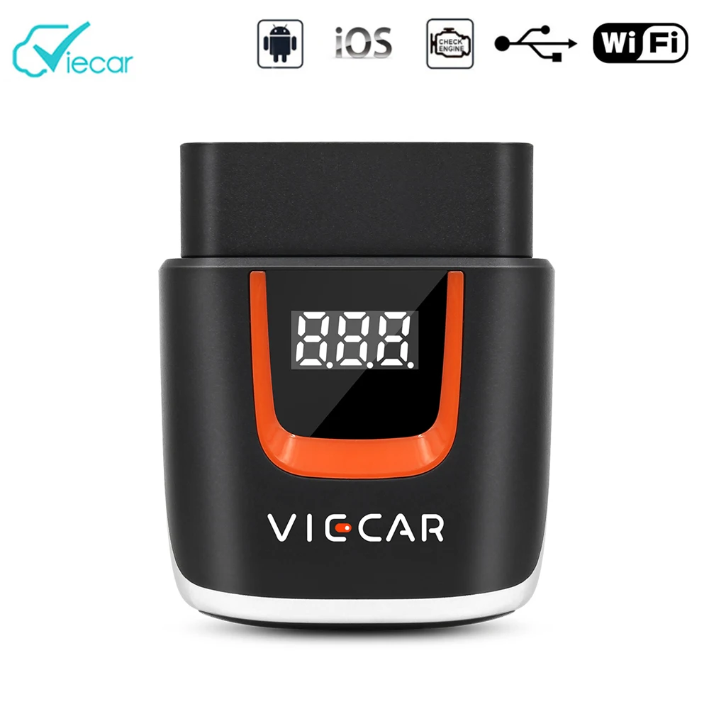 Viecar ELM327 WIFI для IOS Android ELM 327 25K80 wifi OBDII OBD2 автомобильный диагностический интерфейс elm