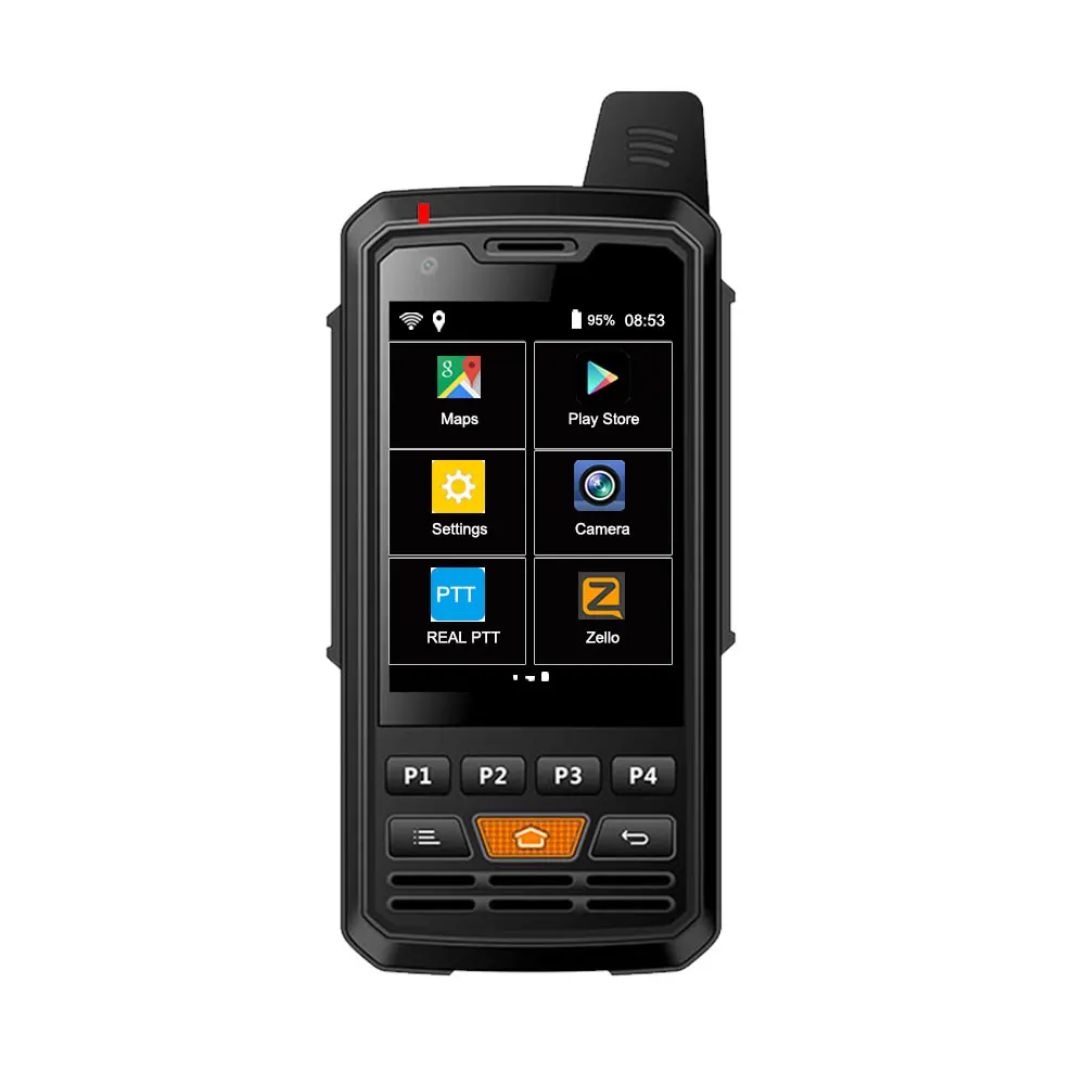 NEW UNIWA F50 4G Network Radio 4G-P3 4000mAh Android 6.0 Smart phone POC Radio LTE/WCDMA/GSM Walkie Talkie Work Real-PTT Zello
