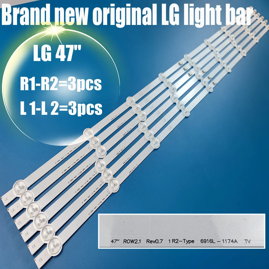 

New LED backlight For LG 47inch LC470DU 47LN5200 47LN5400-CN 47LN5700 47LA620V 6916L-1174A 6916L-1175A 6916L-1176A 6916L-1177A