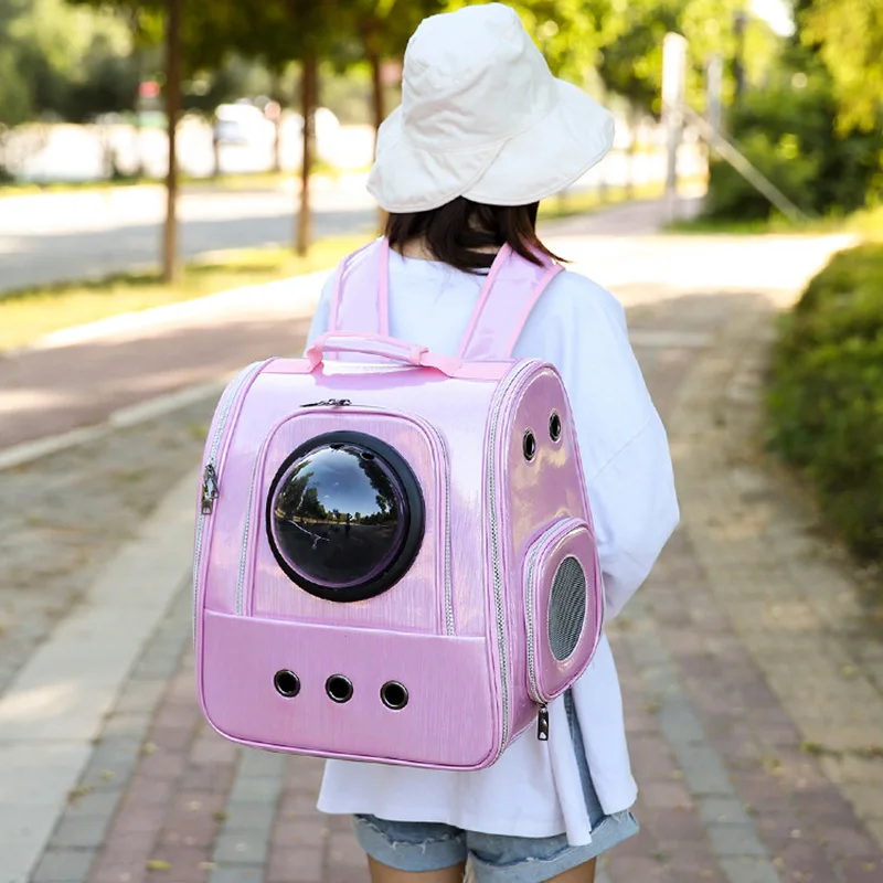 

Pets Bingo 35cm Cat Bag Foldable Dog Handbag Transparent Space Bag Breathable Backpack Portable Package for 5kg Pet Supplies