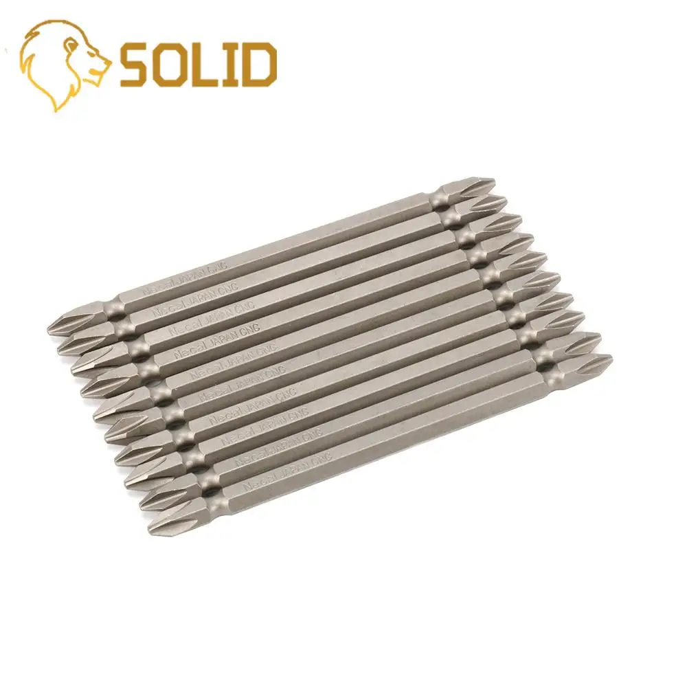 

10Pcs 50-200mm Magnetic Cross Head Screwdriver Bit Set Double Head Screw Driver Bits Electric Screwdriver Screw Driver