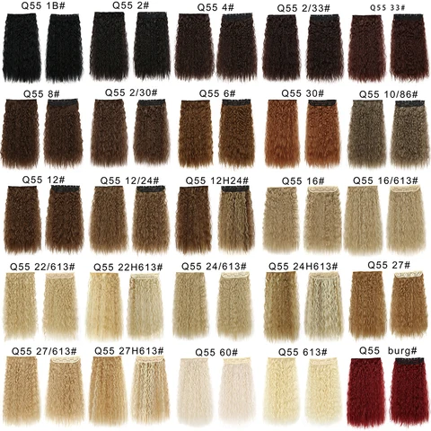 Синтетические вьющиеся волосы Budabudabuda 22 дюйма  светло-красные