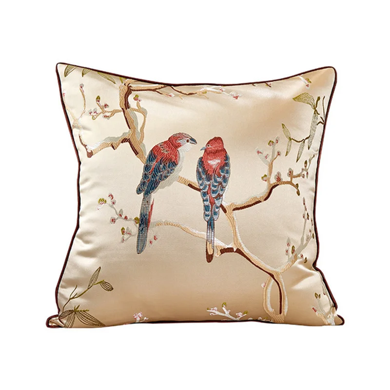 New Chinese Pillow Cover Without Core Luxury Cushion Covers Decorative Throw Pillows for Living Room Sofa Rectangular Pillowcase | Дом и сад