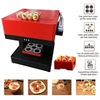 automatic 4 cups coffee printer for cappuccino biscuits cake selfie photo coffee printer edible ink food printing machine
