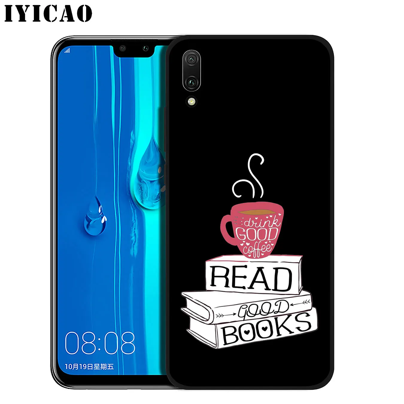 IYICAO книги и кофе собака Мягкий силиконовый чехол для телефона Huawei Mate 30 20 10 Pro