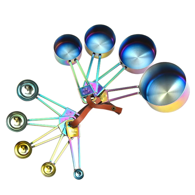 

9pcs Stainless Steel Measuring Cups Spoons Set Stackable Baking Cooking Scoop Dropshipping