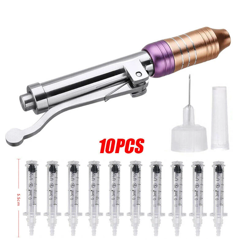 

Injection Pen Lip Filler Noninvasive Kit Sterile Hyaluronic Acid Pen High Quality High Pressure Stainless Steel Syringe