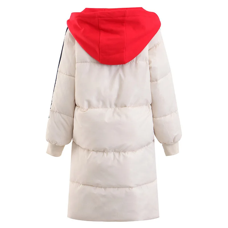 Genayooa/Высококачественная женская утепленная парка с капюшоном в стиле пэчворк