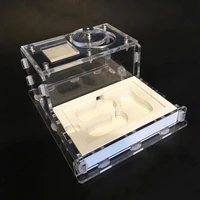 new diy flat glass acrylic gypsum ant farm plaster ant nest with feeding area ecological mini ant house for pet anthill workshop