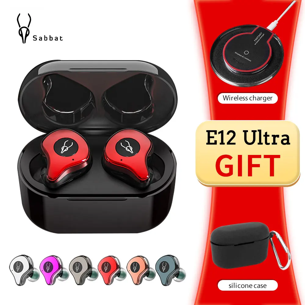 

Gift Sabbat E12 Ultra TWS Qualcomm Earphone BT 5.0 Aptx Wireless Sports HiFi Stereo Noise Reduction IPX5 Headset