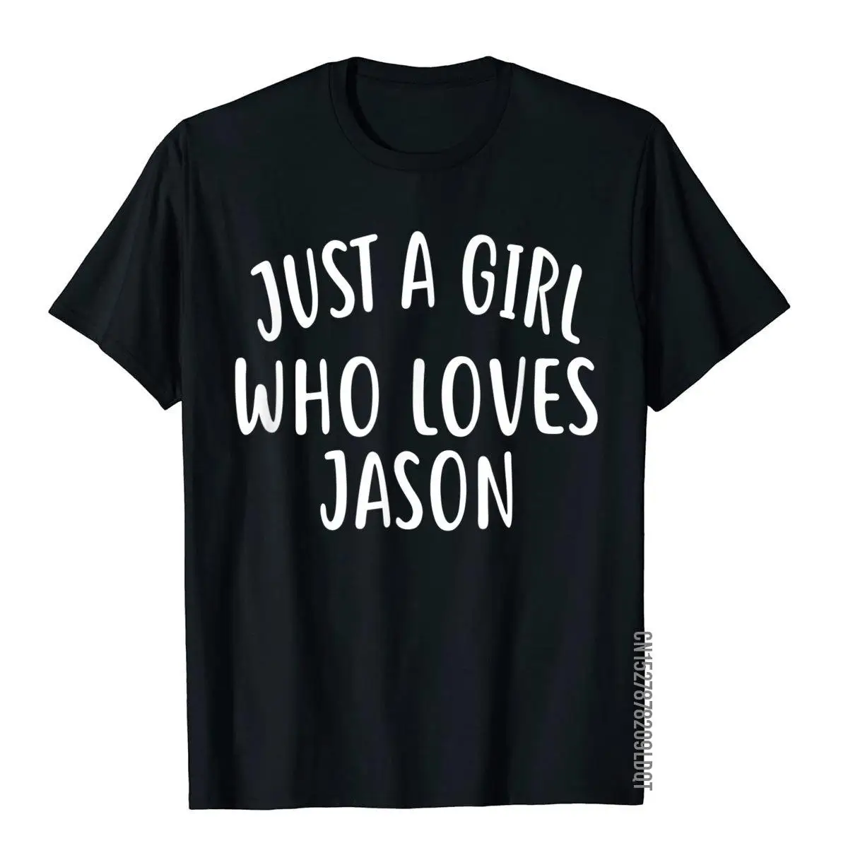 

Футболка просто девушка, которая любит Джейсона, Милая футболка Джейсона, популярный топ в стиле Хай-стрит, хлопковые мужские топы, Классическая рубашка