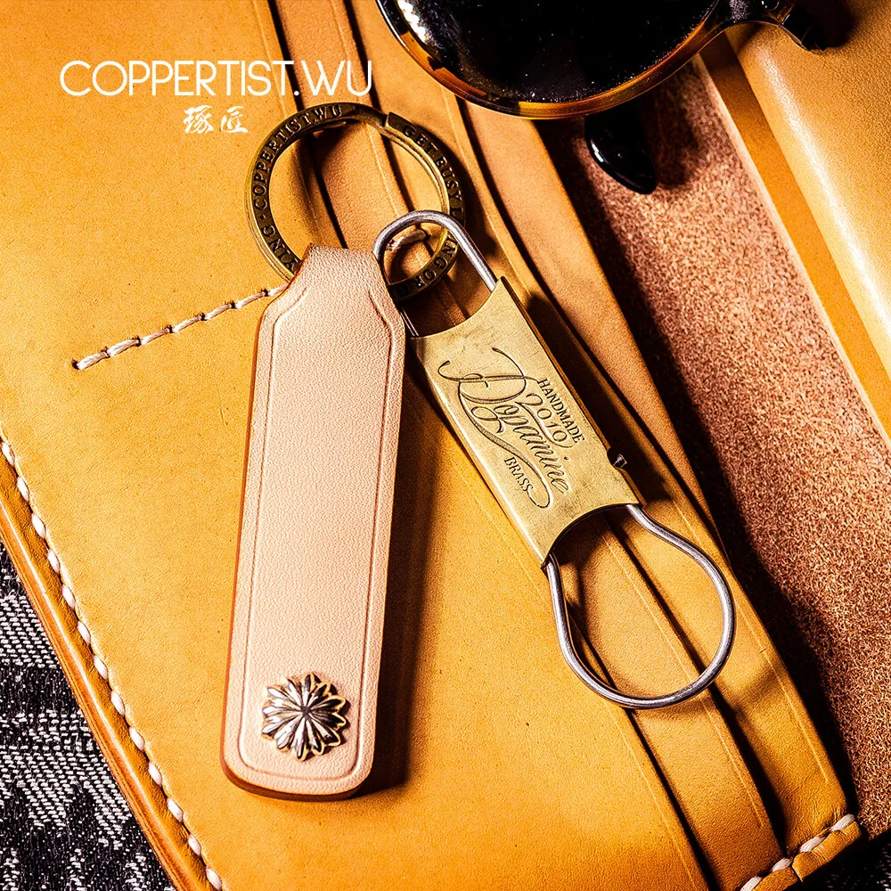 COPPERTIST.WU ручная работа бронзовый зажим для бумаги брелок оригинальный дизайн