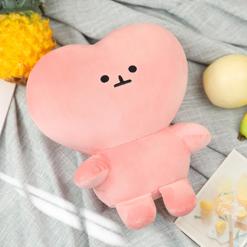 Игрушка плюшевая в виде сердца милая мультяшная кукла с сигналом подушка