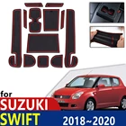 Противоскользящий резиновый коврик для чашки, дверной паз, коврик для Suzuki Swift 4 ZC33S 2018 2019 2020, спортивные аксессуары для Dzire, коврик для телефона