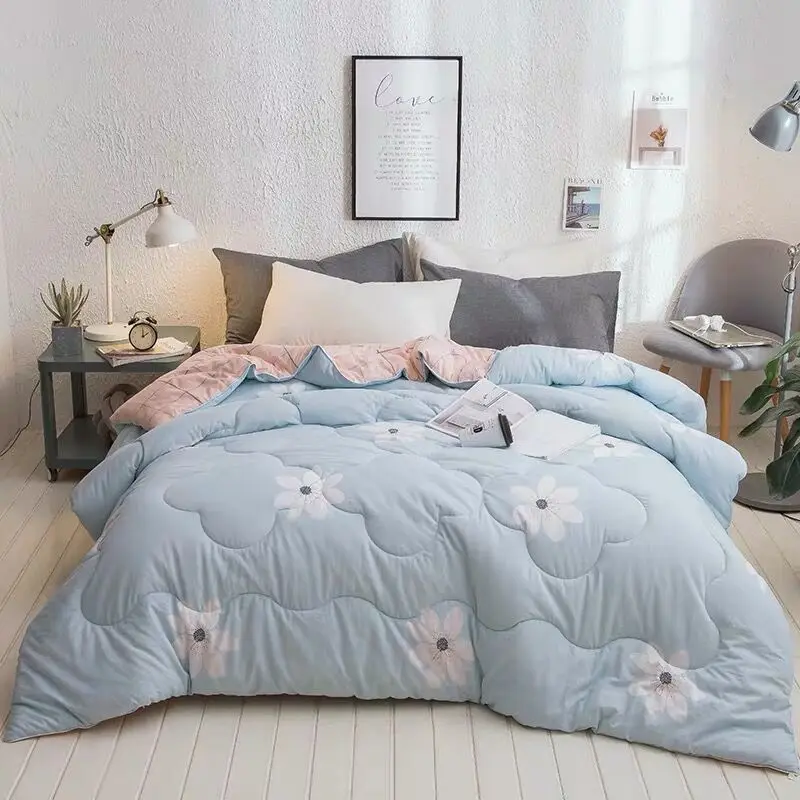 Высококачественные зимние толстые теплые стеганые одеяла из 100% чистого хлопка