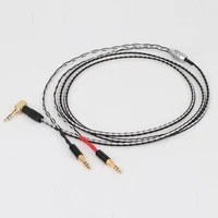 yter 7n occ silver plated replacement cable compatible with hifiman sundara he400i he400s he560 3 5mm jack male cord