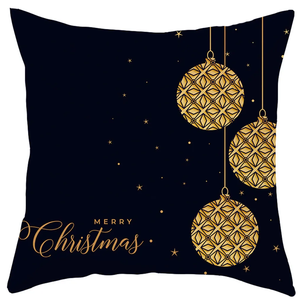 Merry Christmas наволочка короткая плюшевая наволочка диванная подушка набор украшения дома 45x45 см Декоративные подушки наволочки# R15