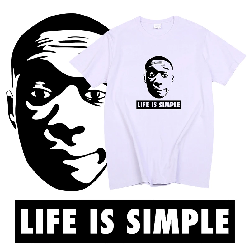 

Khaby Lame Life Is Simple T Shirt Funny Portrait Tops Women Men Fashion Streetwear Summer Harajuku Kawaii Casual Tee Ropa Hombre