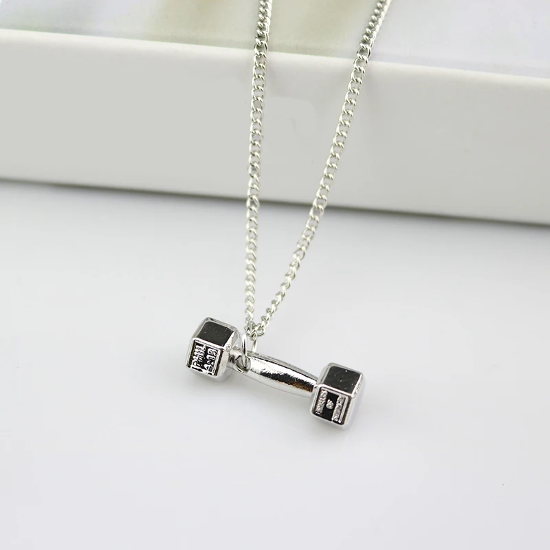 Новое поступление подвески для гантелей женщин и мужчин модное ожерелье из