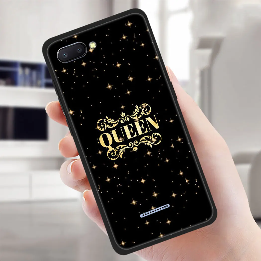 Мягкий силиконовый чехол King Queen DAD MOM для Xiaomi Redmi Note 5 6 7 8 Pro 8T 4X 5A Prime из ТПУ |