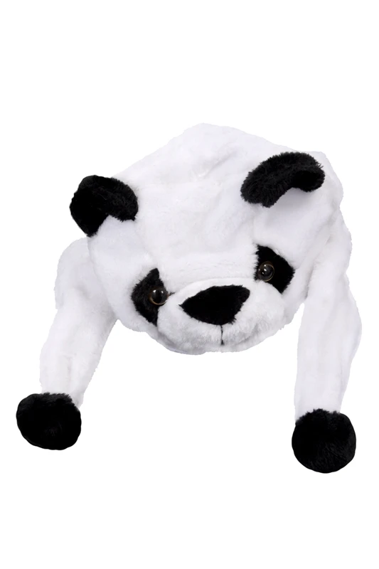 Childrens Animal Hat With Scarf Faux Fur Kids Winter Cool Gift - Panda | Аксессуары для одежды