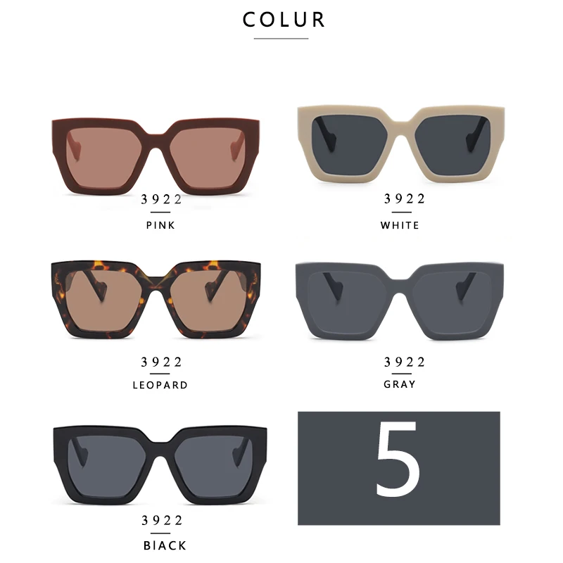 

2021 Trendy Vintage Big Frame Sunglasses Women Fashion Retro Classic Sun Glasses Luxury Brand Designer Eyewear UV400 Lunettes