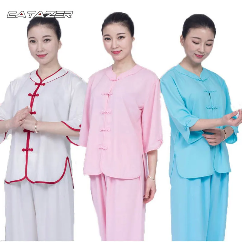 

Chinese Martial Arts Long Sleeve Tai Chi Clothing Suit Wing Chun Kung Fu Uniforms Performance Men and Women Spring and Autumn