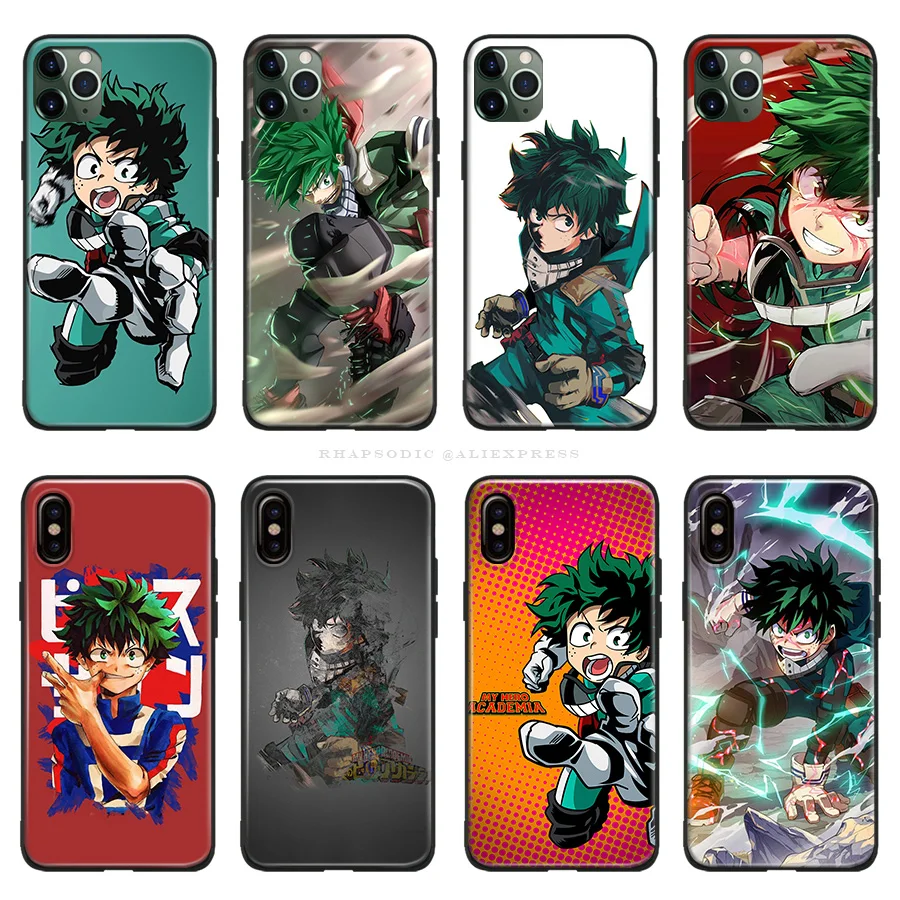 Мягкий силиконовый чехол для телефона Deku Izuku Midoriya My Hero Академия iPhone SE 6 6s 7 8 Plus X XR XS